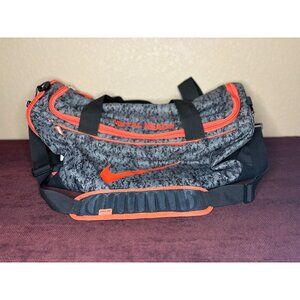 Nike Duffel Bag Camouflage Gray & Orange For Gym Or Travel